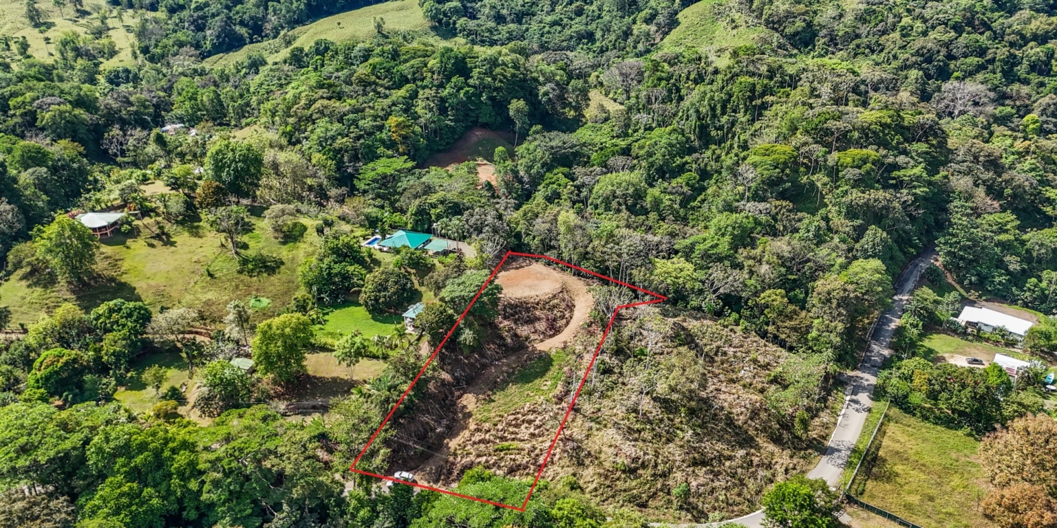 Elevated 1.2 Acre Lot with Two Building Ties with Panoramic Mountain & Jungle Views, Paved-Road Access & Year-Round Mountain River in Tres Rios near Ojochal Costa Rica Elevated 1.2 Acre Lot with Two Building Ties with Panoramic Mountain & Jungle Views, Paved-Road Access & Year-Round Mountain River in Tres Rios near Ojochal Costa Rica