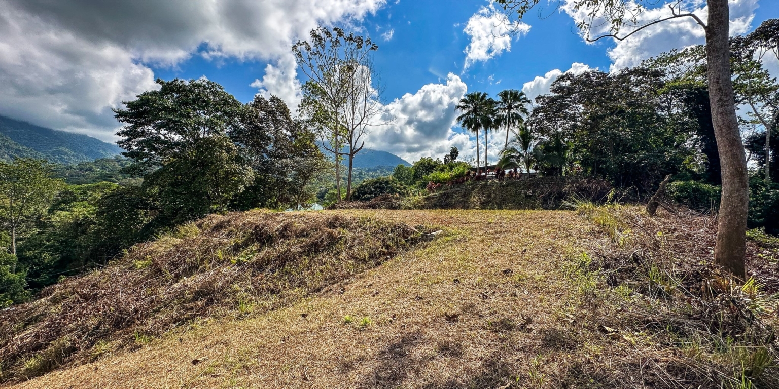 Elevated 1.2 Acre Lot with Two Building Ties with Panoramic Mountain & Jungle Views, Paved-Road Access & Year-Round Mountain River in Tres Rios near Ojochal Costa Rica Elevated 1.2 Acre Lot with Two Building Ties with Panoramic Mountain & Jungle Views, Paved-Road Access & Year-Round Mountain River in Tres Rios near Ojochal Costa Rica