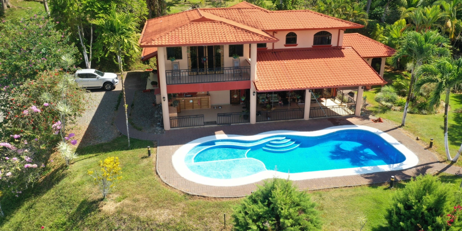 Majestic Mountain & Ocean Views with 4-Bedroom Home on 5 Acres in Platanillo above Dominical Costa Rica Majestic Mountain & Ocean Views with 4-Bedroom Home on 5 Acres in Platanillo above Dominical Costa Rica
