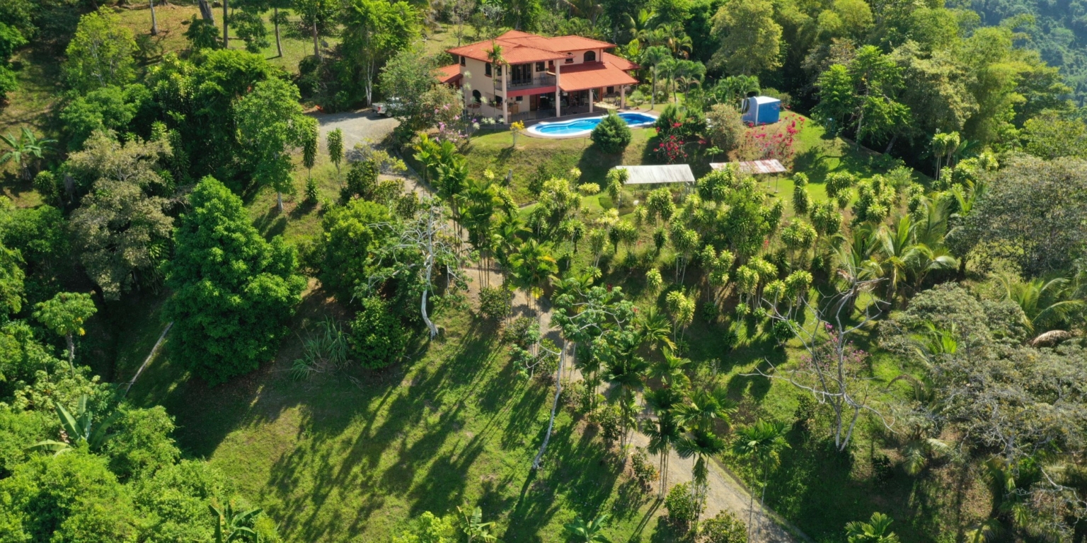 Majestic Mountain & Ocean Views with 4-Bedroom Home on 5 Acres in Platanillo above Dominical Costa Rica Majestic Mountain & Ocean Views with 4-Bedroom Home on 5 Acres in Platanillo above Dominical Costa Rica