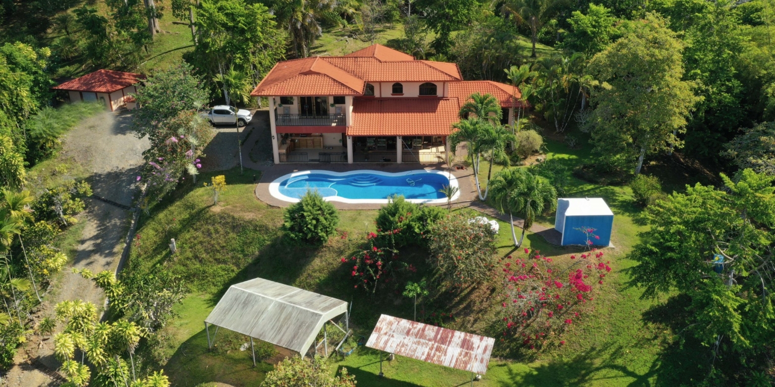 Majestic Mountain & Ocean Views with 4-Bedroom Home on 5 Acres in Platanillo above Dominical Costa Rica Majestic Mountain & Ocean Views with 4-Bedroom Home on 5 Acres in Platanillo above Dominical Costa Rica