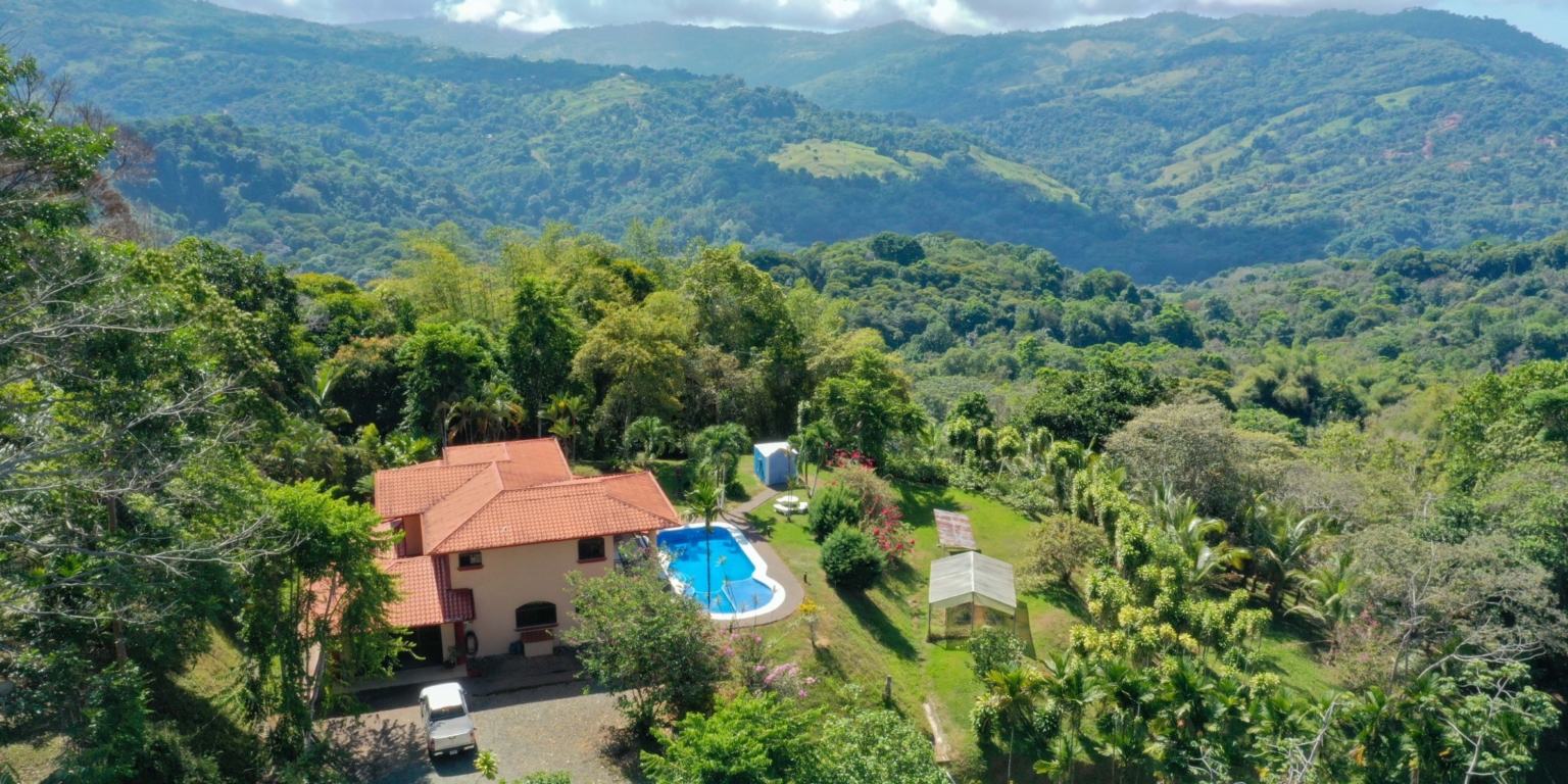 Majestic Mountain & Ocean Views with 4-Bedroom Home on 5 Acres in Platanillo above Dominical Costa Rica Majestic Mountain & Ocean Views with 4-Bedroom Home on 5 Acres in Platanillo above Dominical Costa Rica
