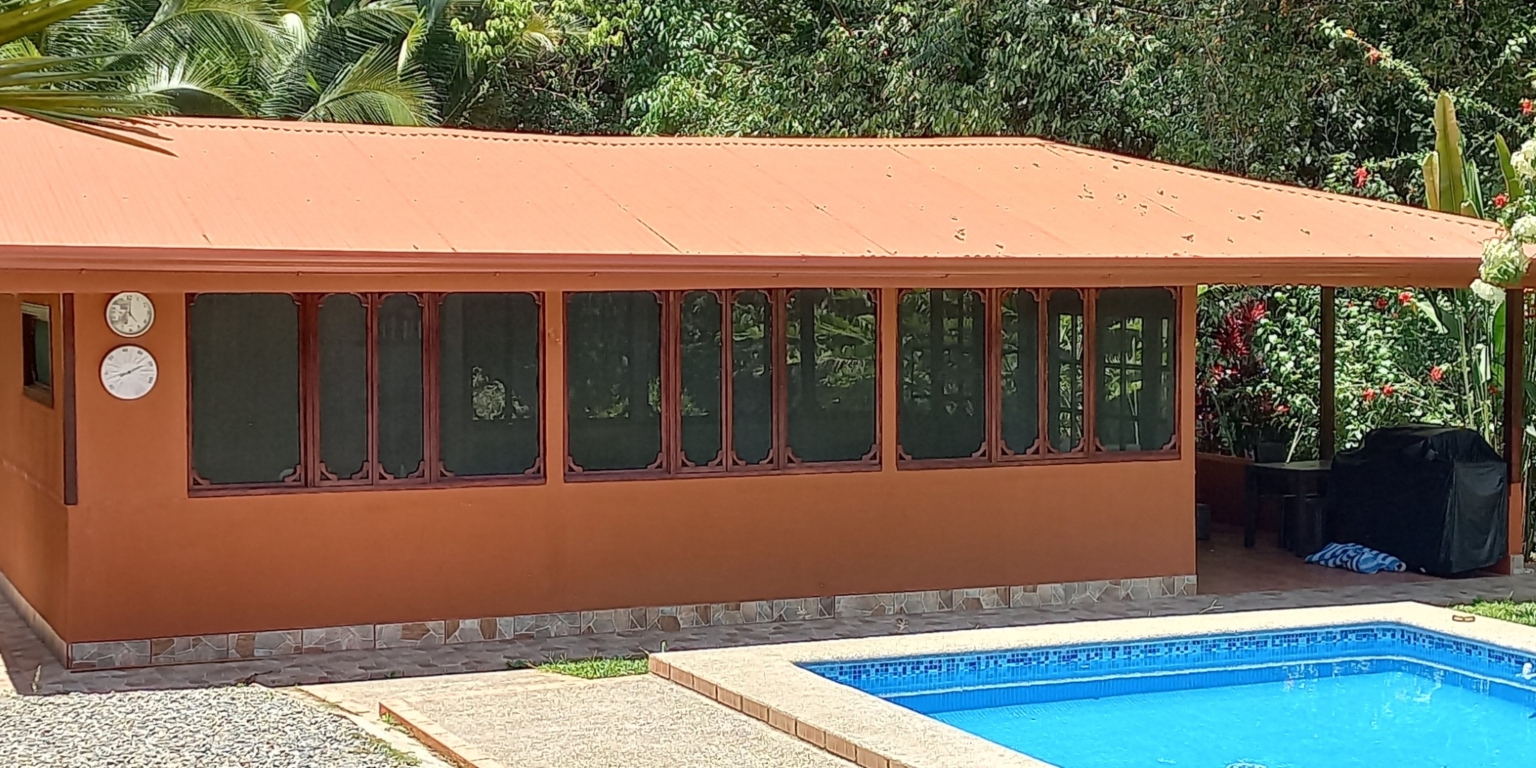 House with 3-Bedrooms & Guest House on Over 4 Acres Backing onto Year-Round River in Ojochal Costa Rica House with 3-Bedrooms & Guest House on Over 4 Acres Backing onto Year-Round River in Ojochal Costa Rica