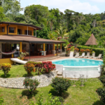 Ocean & Sunset View Home with Pool & Guest House on 6 Acres near Dominical Costa Rica