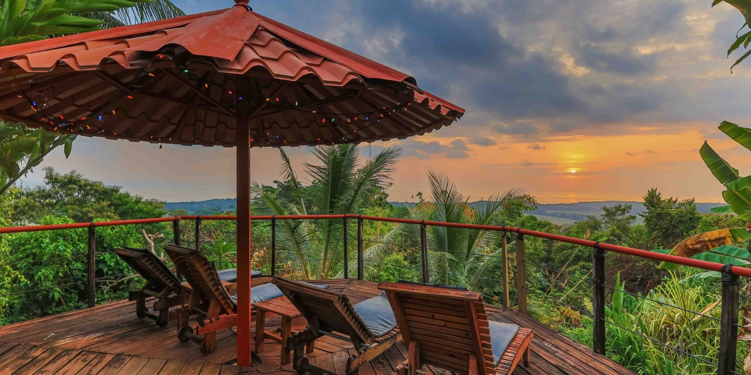 Ocean & Sunset View Home with Pool & Guest House on 6 Acres near Dominical Costa Rica