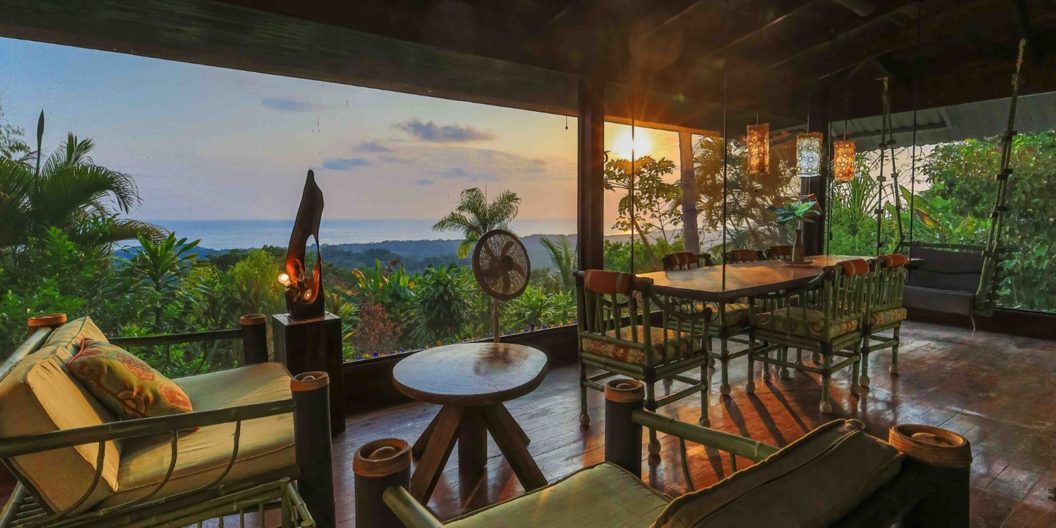 Ocean & Sunset View Home with Pool & Guest House on 6 Acres near Dominical Costa Rica