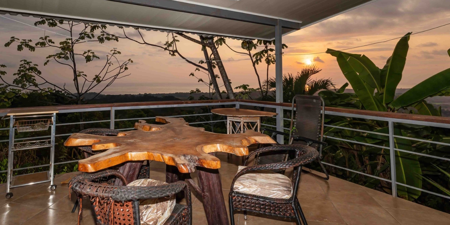 Ocean & Sunset View Home with Pool & Guest House on 6 Acres near Dominical Costa Rica