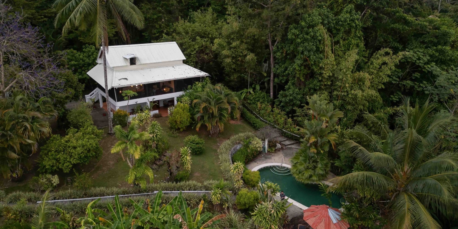Ocean & Sunset View Home with Pool & Guest House on 6 Acres near Dominical Costa Rica