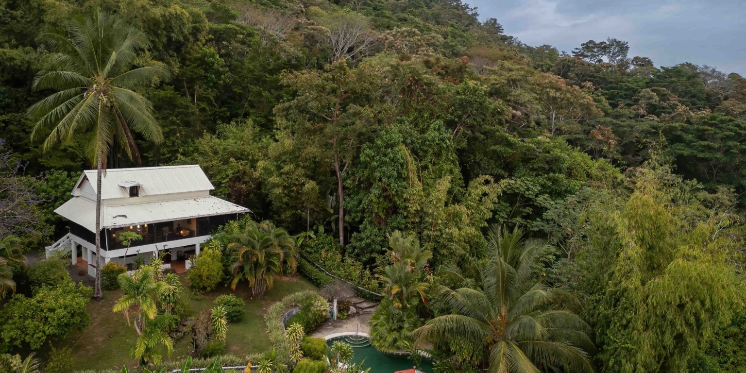 Ocean & Sunset View Home with Pool & Guest House on 6 Acres near Dominical Costa Rica