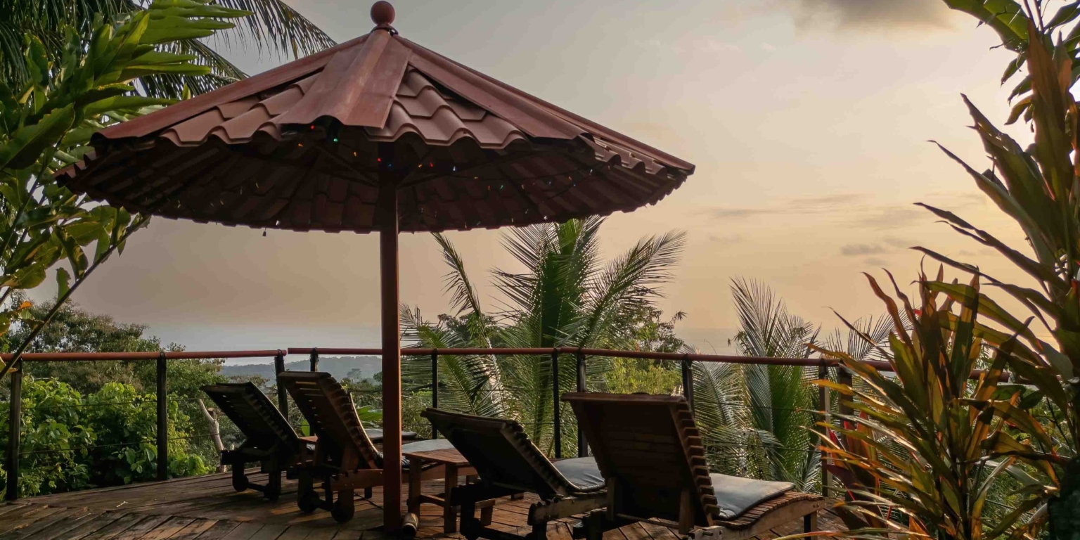 Ocean & Sunset View Home with Pool & Guest House on 6 Acres near Dominical Costa Rica
