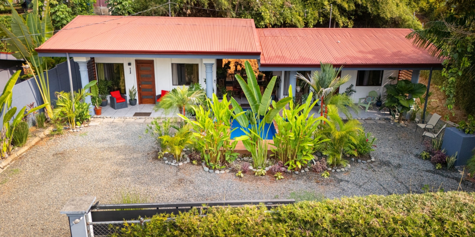 DJI_20240405081424_0049_D Two Furnished Rental Units with Pool in Great Central Location in Uvita Cost Rica