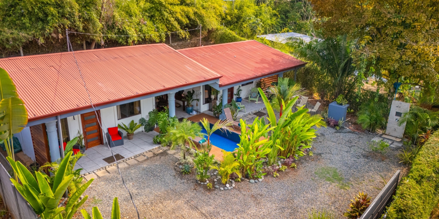 DJI_20240405081538_0051_D Two Furnished Rental Units with Pool in Great Central Location in Uvita Cost Rica