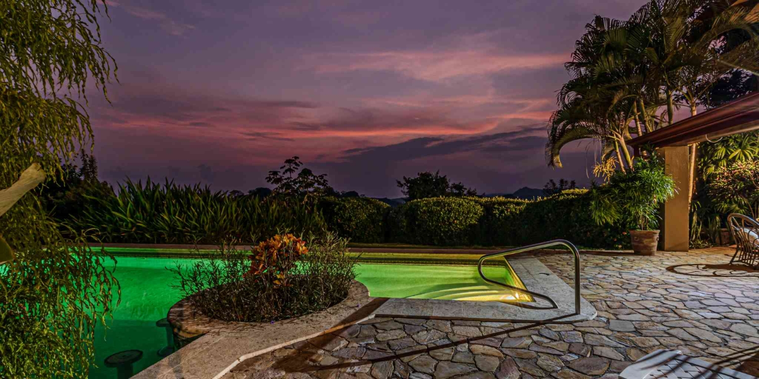 Private Family Estate with Stunning Pacific Sunset Ocean Views & 4-Bedrooms plus Cabin in Hatillo near Dominical Costa Rica