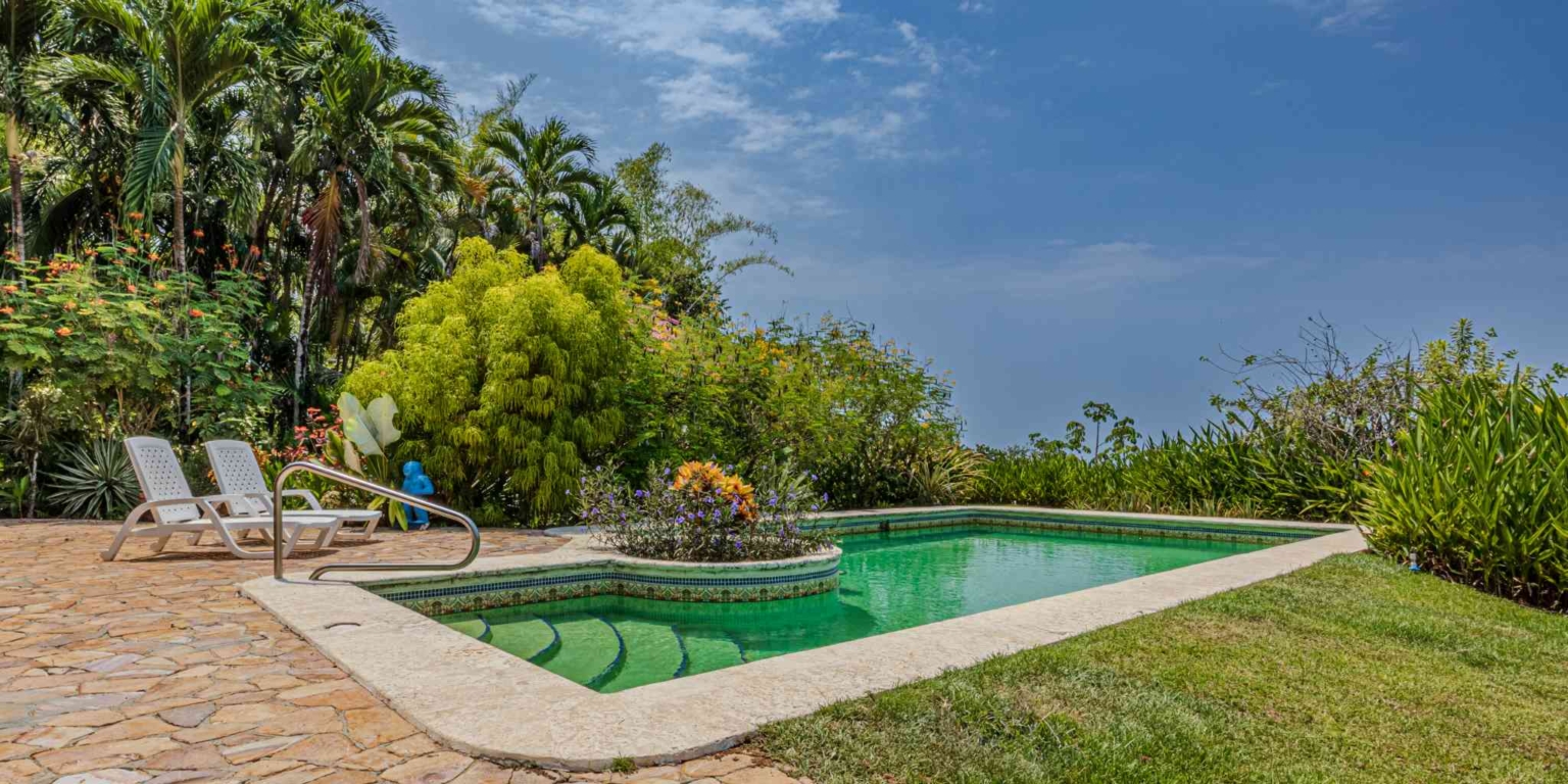 Private Family Estate with Stunning Pacific Sunset Ocean Views & 4-Bedrooms plus Cabin in Hatillo near Dominical Costa Rica