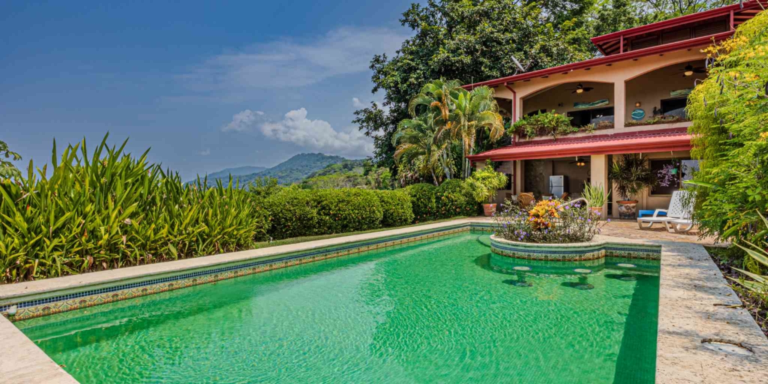 Private Family Estate with Stunning Pacific Sunset Ocean Views & 4-Bedrooms plus Cabin in Hatillo near Dominical Costa Rica