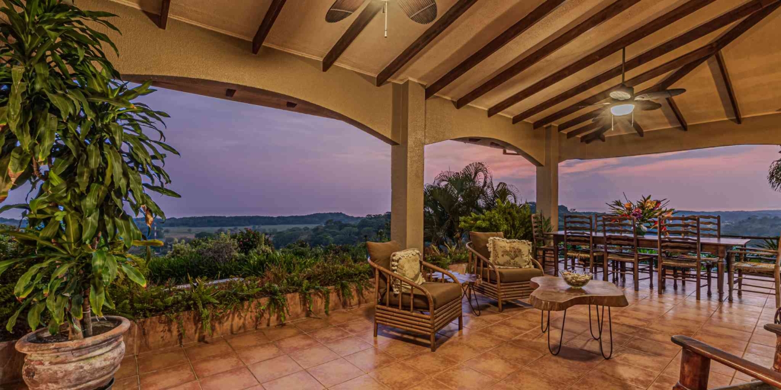 Private Family Estate with Stunning Pacific Sunset Ocean Views & 4-Bedrooms plus Cabin in Hatillo near Dominical Costa Rica