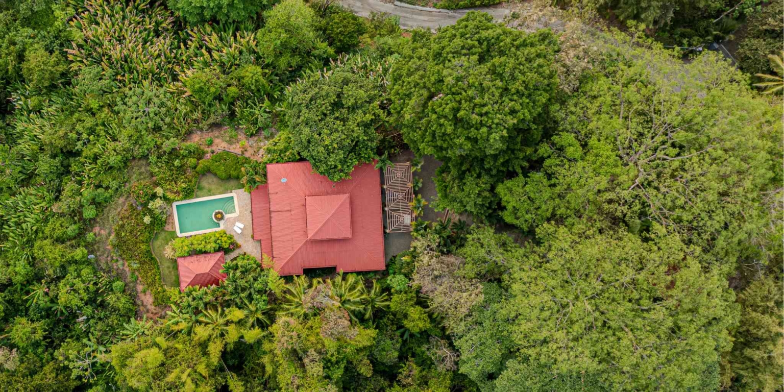 Private Family Estate with Stunning Pacific Sunset Ocean Views & 4-Bedrooms plus Cabin in Hatillo near Dominical Costa Rica