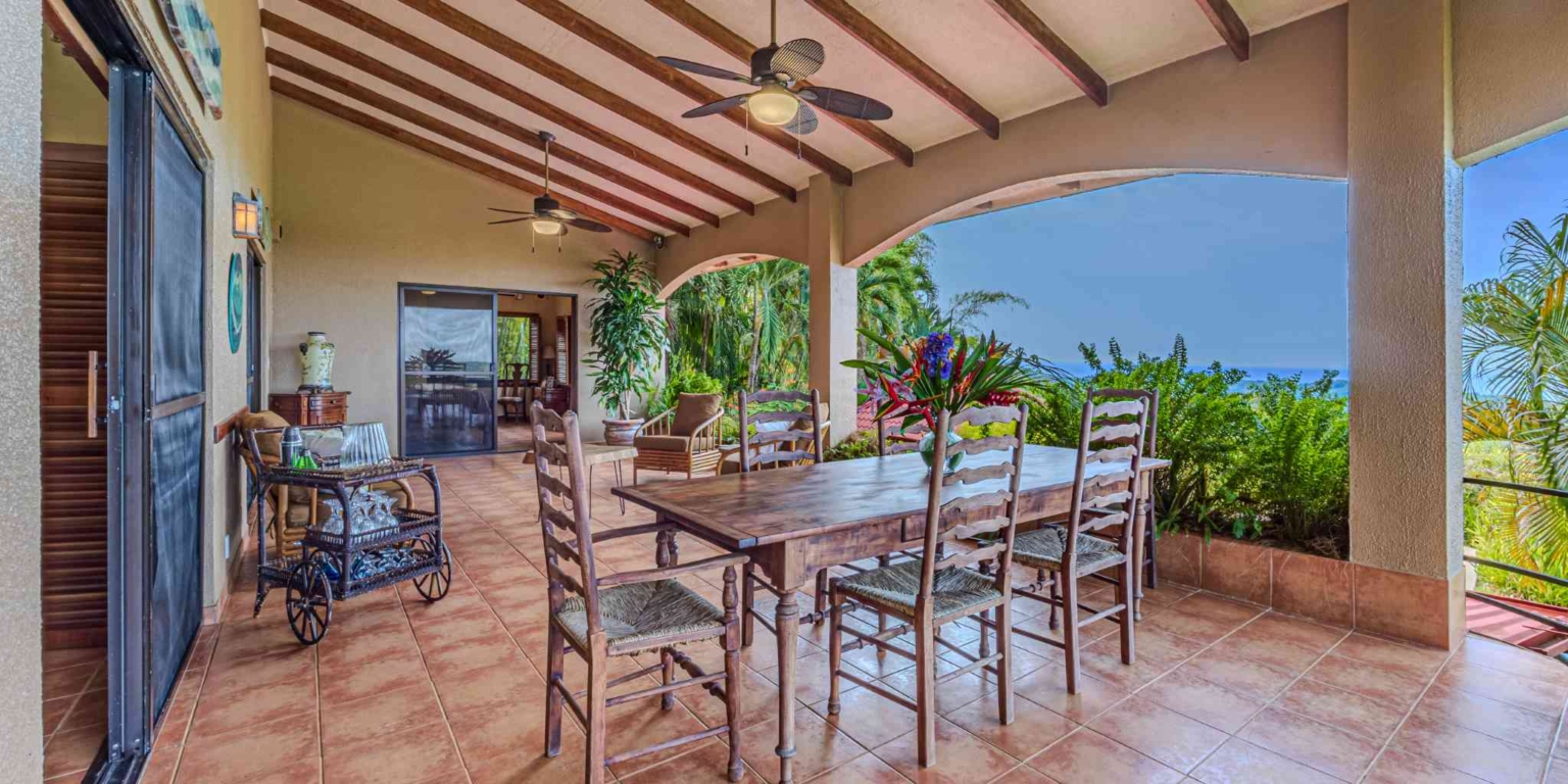 Private Family Estate with Stunning Pacific Sunset Ocean Views & 4-Bedrooms plus Cabin in Hatillo near Dominical Costa Rica