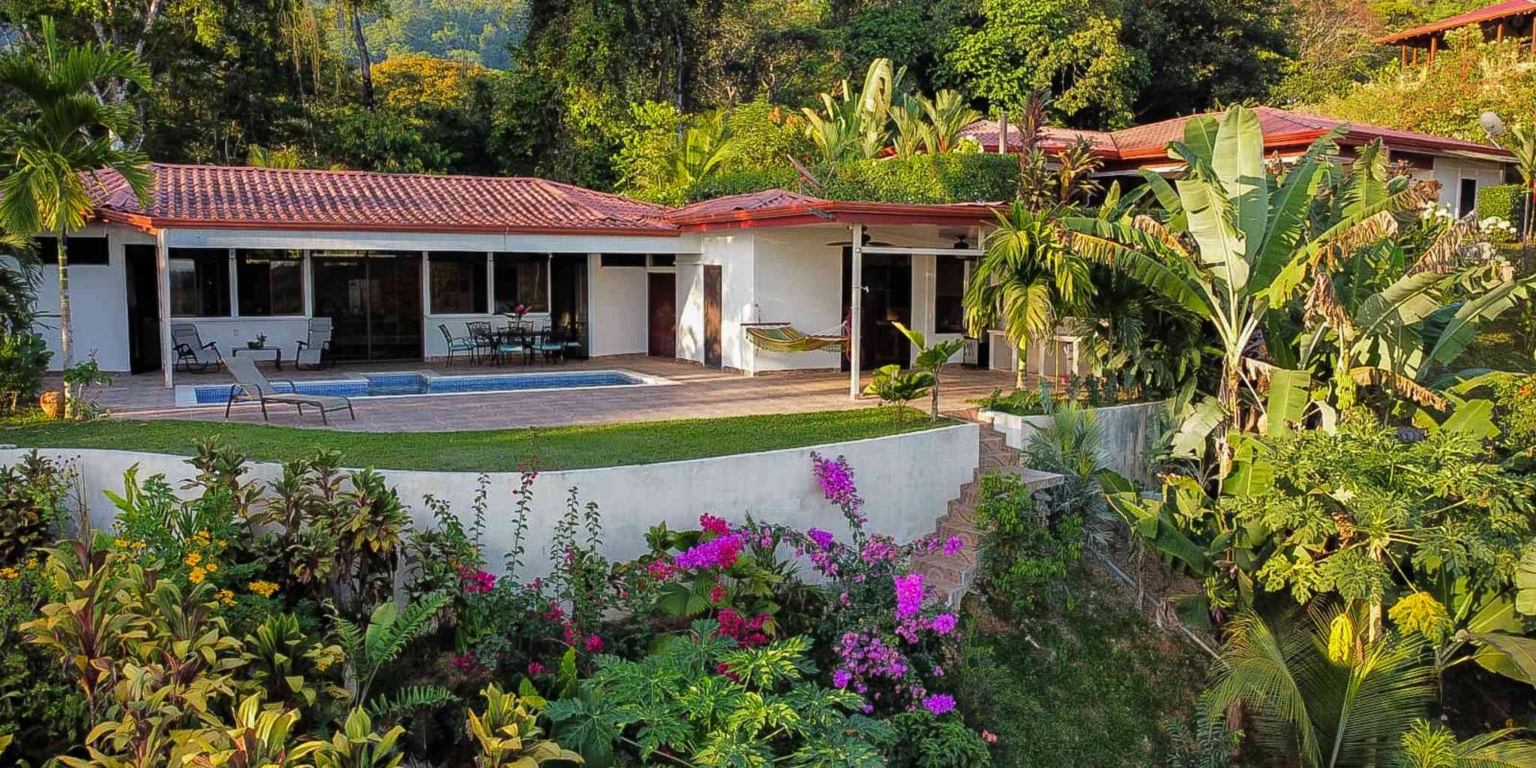 1 Ocean View 3-Bedroom Home with Easy Access and Sparkling Pool in Ojochal Costa Rica
