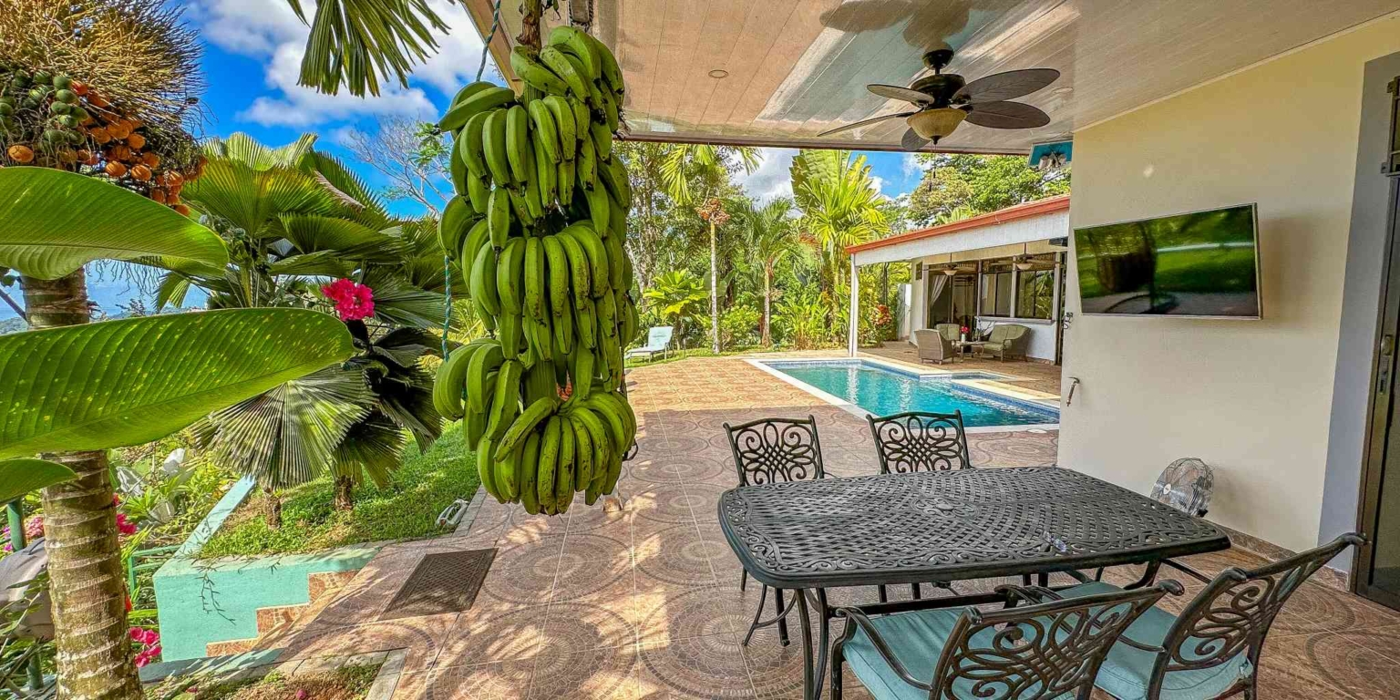 25 (5) Ocean View 3-Bedroom Home with Easy Access and Sparkling Pool in Ojochal Costa Rica