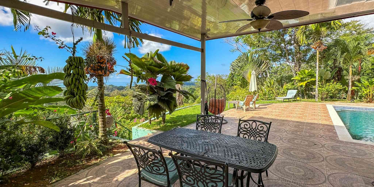 25 (6) Ocean View 3-Bedroom Home with Easy Access and Sparkling Pool in Ojochal Costa Rica