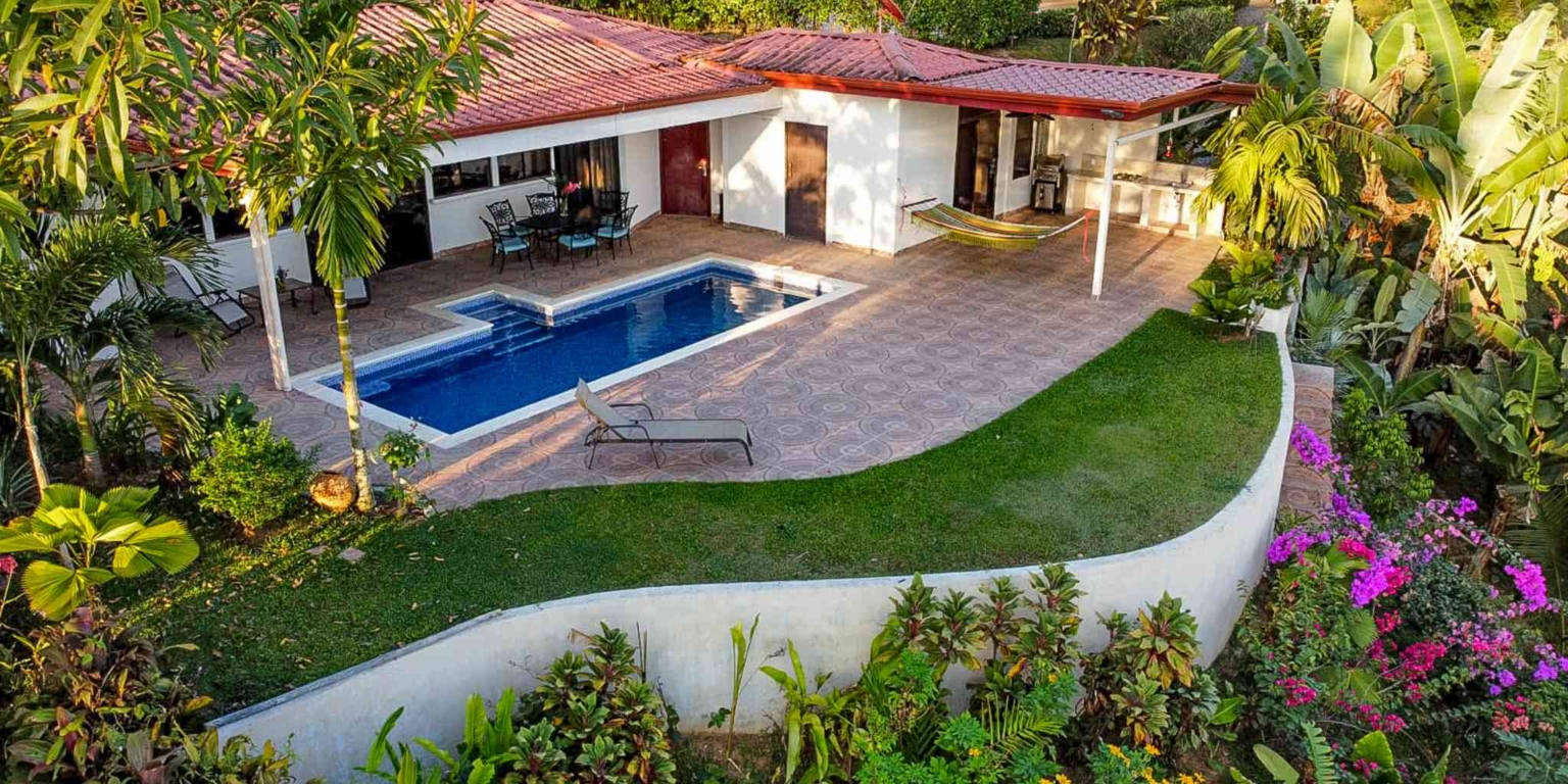 37 (4) Ocean View 3-Bedroom Home with Easy Access and Sparkling Pool in Ojochal Costa Rica