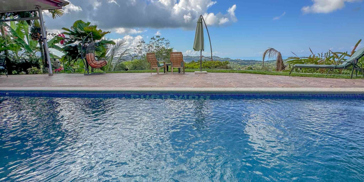 23 (2)-2 Ocean View 3-Bedroom Home with Easy Access and Sparkling Pool in Ojochal Costa Rica