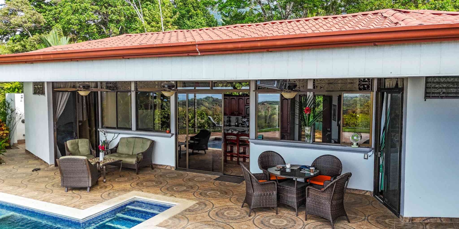 23 (3)-2 Ocean View 3-Bedroom Home with Easy Access and Sparkling Pool in Ojochal Costa Rica