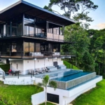 Valley & Mountain View 3-Bedroom Home in Escaleras Gated Community above Dominicalito Costa Rica