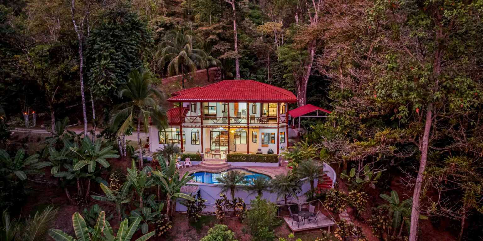 Mediterranean-Style 3-Bedroom Home with Pool & 2+ Acres of Land in Uvita Costa Rica