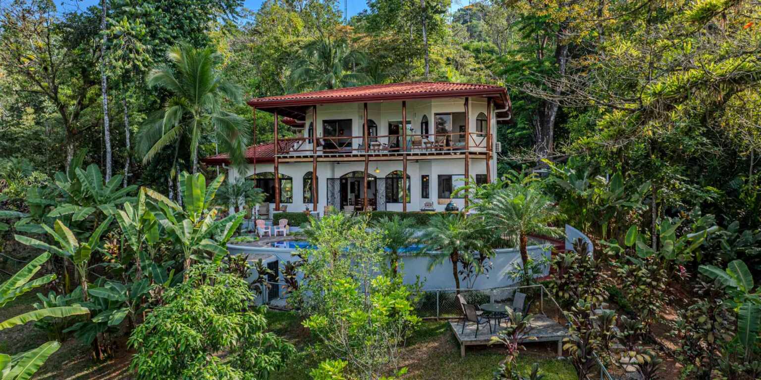 Mediterranean-Style 3-Bedroom Home with Pool & 2+ Acres of Land in Uvita Costa Rica