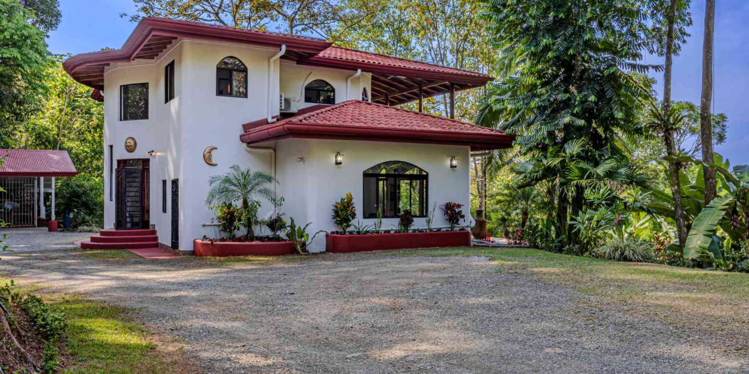 Mediterranean-Style 3-Bedroom Home with Pool & 2+ Acres of Land in Uvita Costa Rica