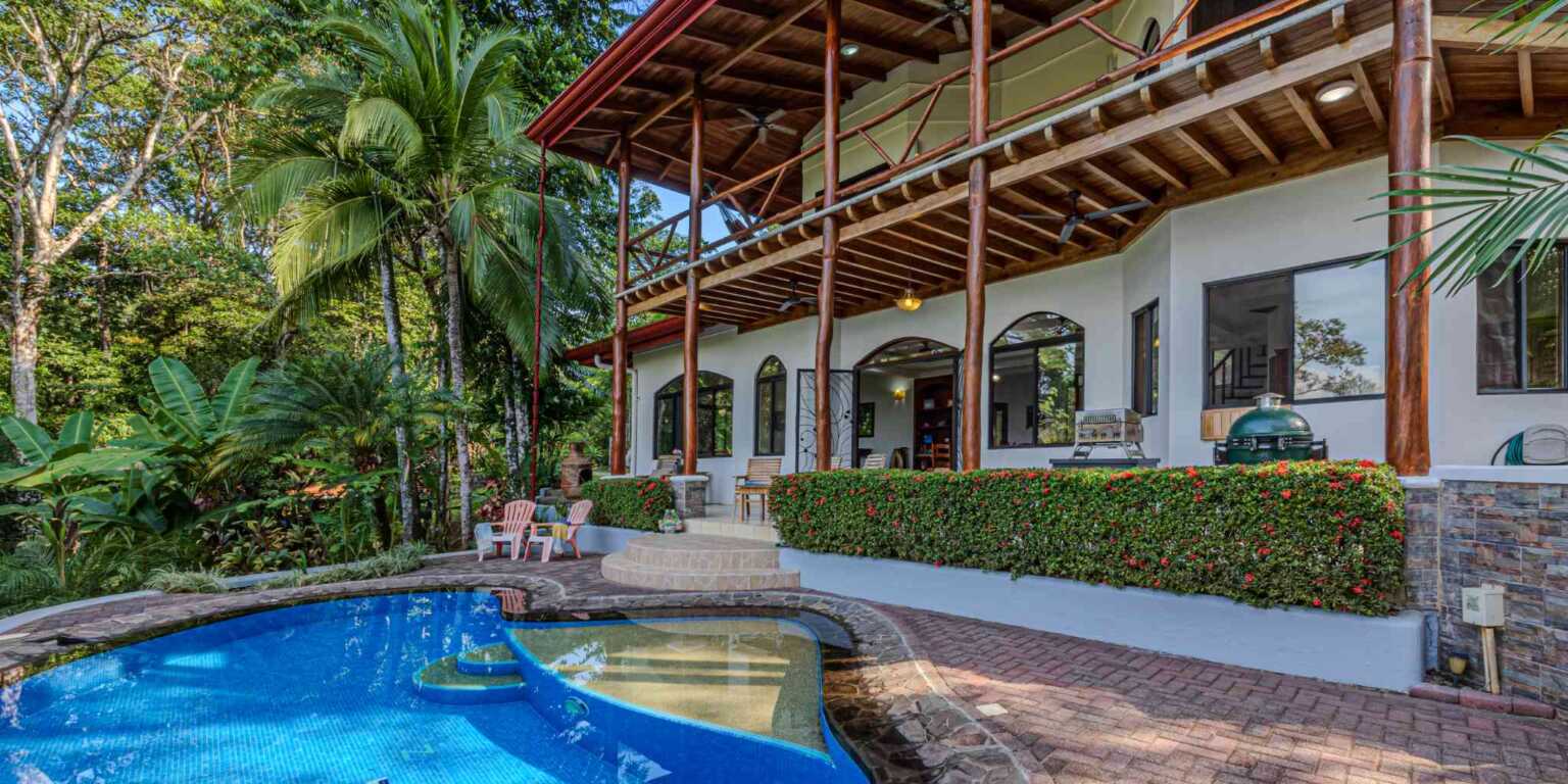 Mediterranean-Style 3-Bedroom Home with Pool & 2+ Acres of Land in Uvita Costa Rica