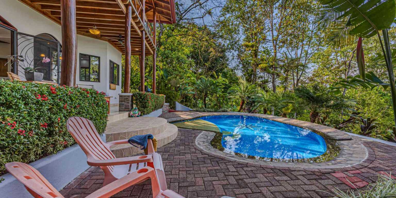 Mediterranean-Style 3-Bedroom Home with Pool & 2+ Acres of Land in Uvita Costa Rica