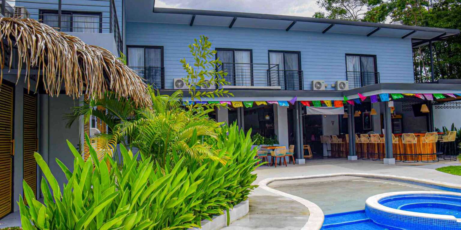 Club Marino 29 Commercial Center with Multiple Restaurants & 11-Room Hotel in Bahia near Uvita Costa Rica