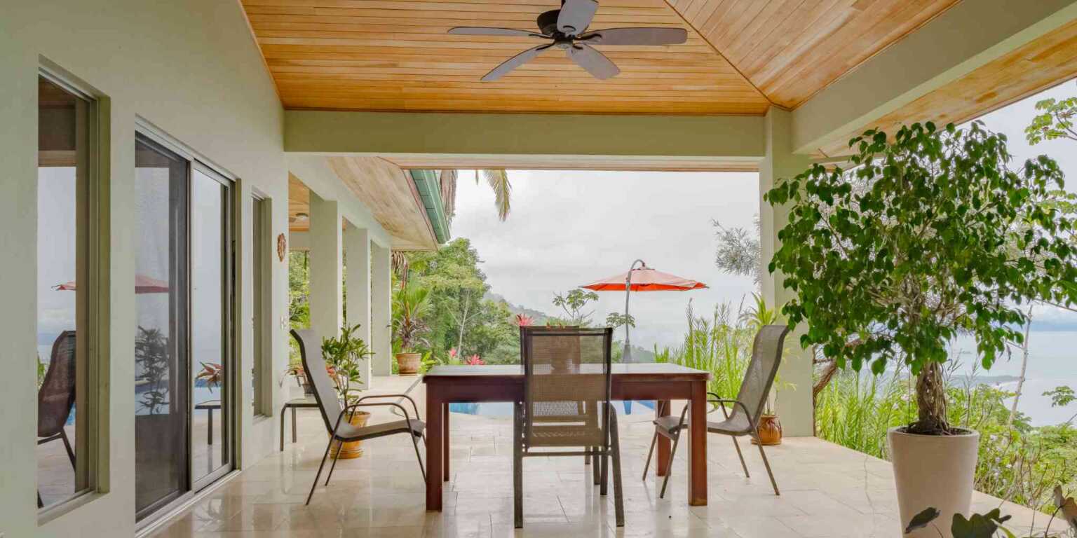 TropicalInvestments_CasaEscondida_CostaVerdes_Osa_CostaRica_–10 Stunning 3-Bedroom Home with Whale’s Tail View on Estate Property with Space to Build your Dream Home in Costa Verde Estates above Dominical Costa Rica