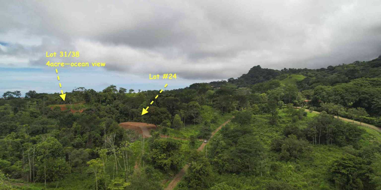 Ocean View 4-Acres Building Lot on Caracara Ridge in Ojochal Costa Rica