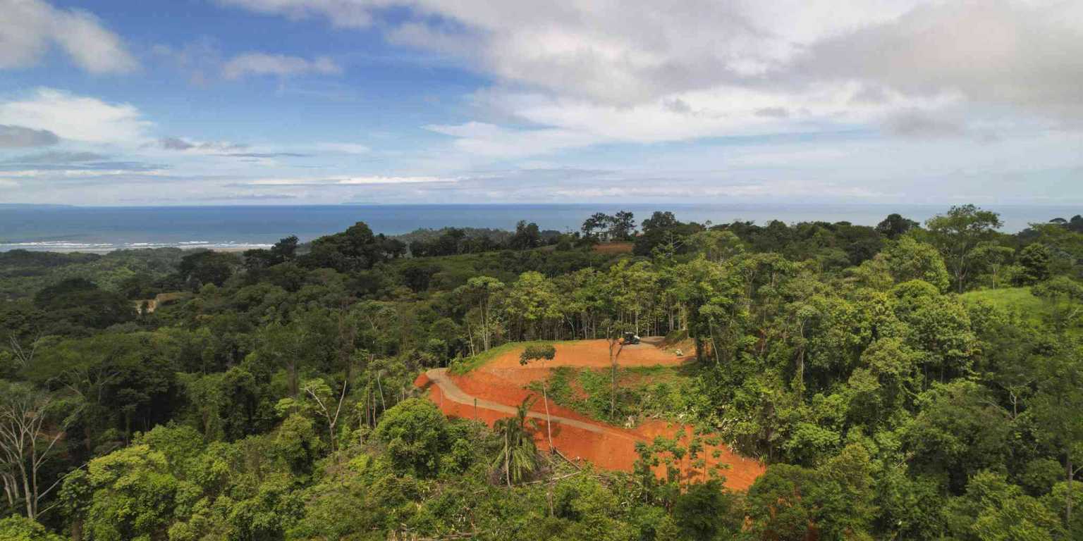 Ocean View 4-Acres Building Lot on Caracara Ridge in Ojochal Costa Rica