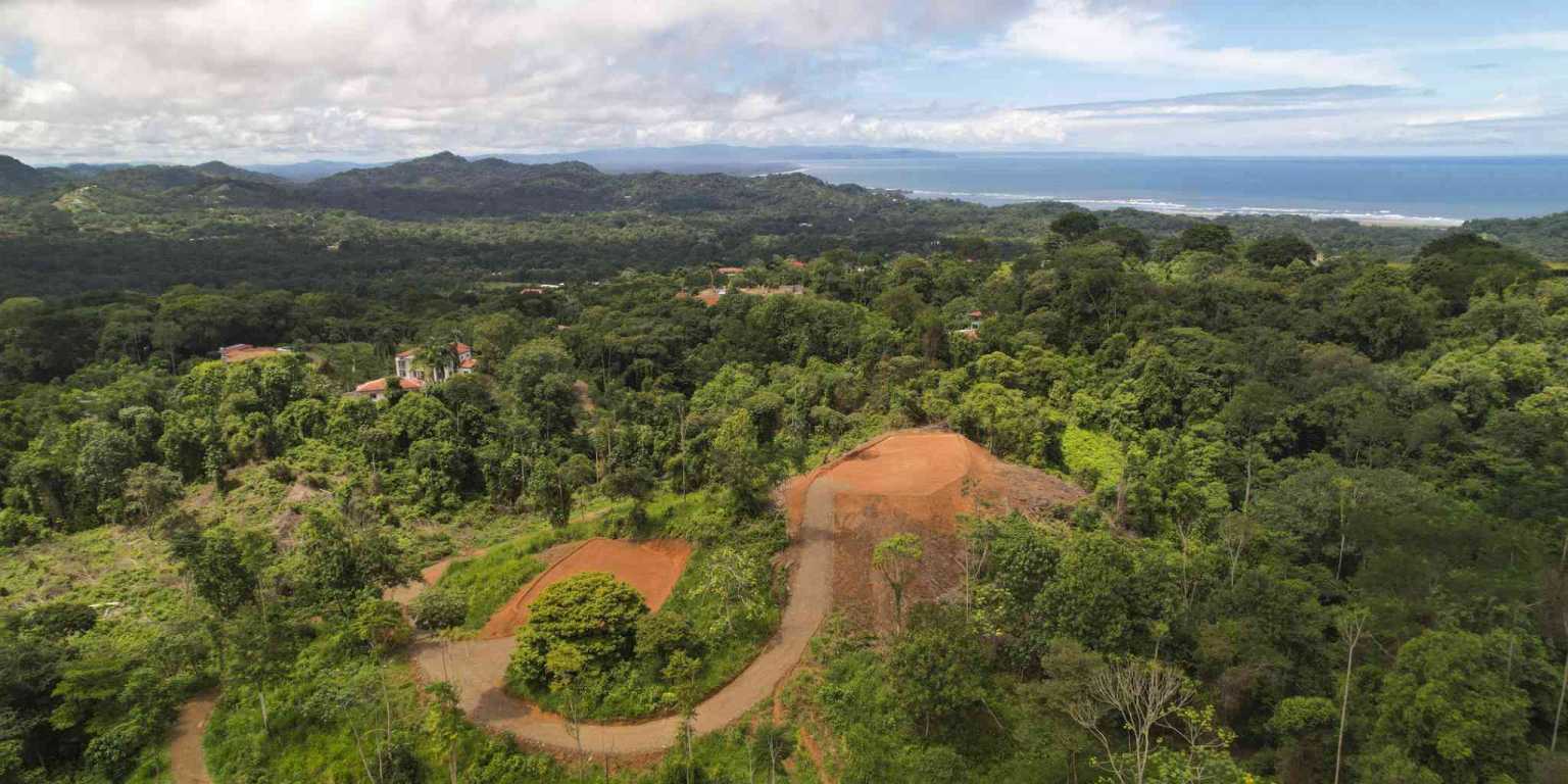 Mountain & Waterfall View 1.8-Acre Building Lot on Caracara Ridge in Ojochal Costa Rica