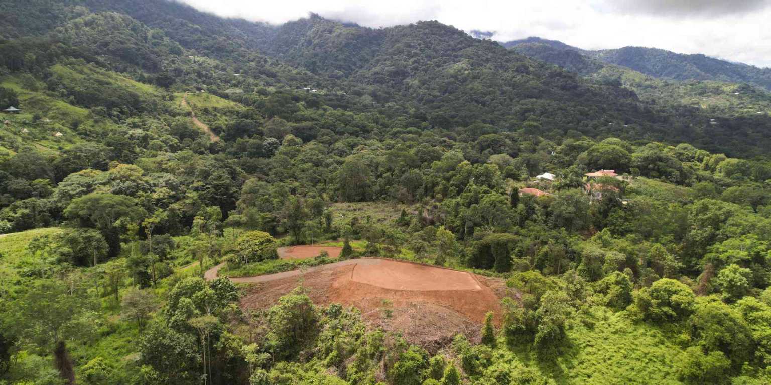 Mountain & Waterfall View 1.8-Acre Building Lot on Caracara Ridge in Ojochal Costa Rica