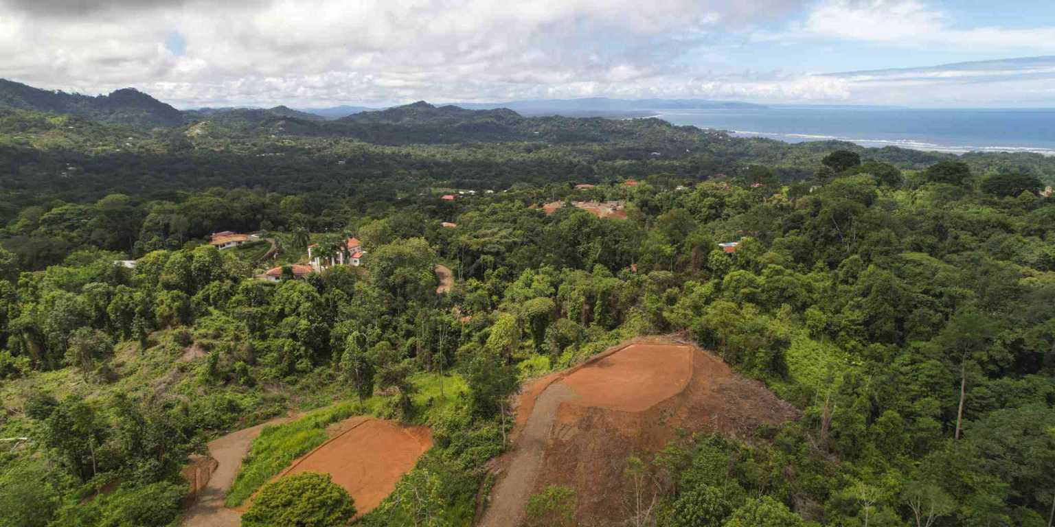 Mountain & Waterfall View 1.8-Acre Building Lot on Caracara Ridge in Ojochal Costa Rica