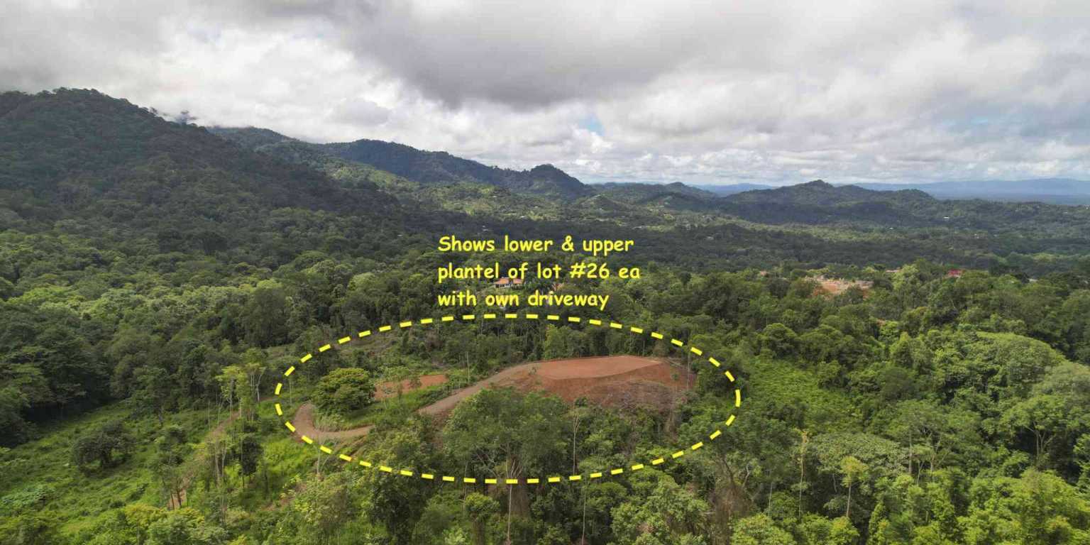 Mountain & Waterfall View 1.8-Acre Building Lot on Caracara Ridge in Ojochal Costa Rica