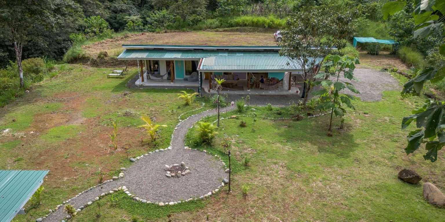 Beautiful Hidden Away 2-Bedroom Home on 2.5 Acres of Land Bordered by a River in Ojochal Costa Rica