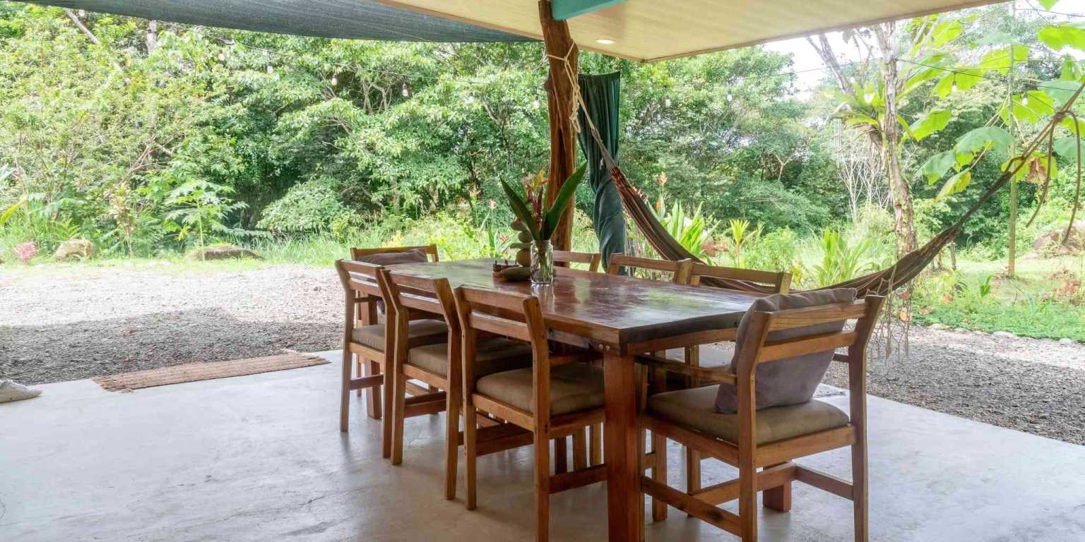 Beautiful Hidden Away 2-Bedroom Home on 2.5 Acres of Land Bordered by a River in Ojochal Costa Rica