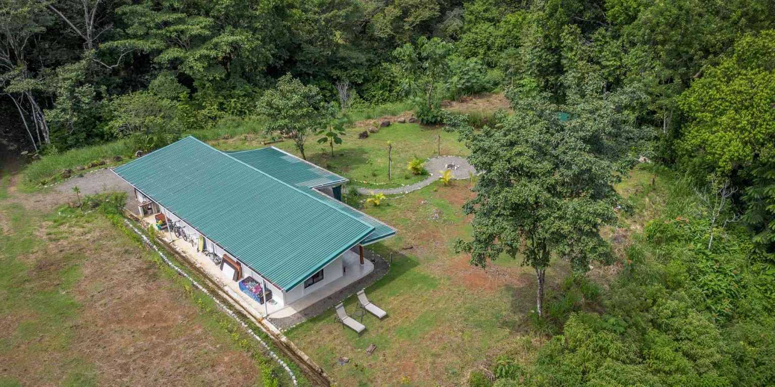 Beautiful Hidden Away 2-Bedroom Home on 2.5 Acres of Land Bordered by a River in Ojochal Costa Rica