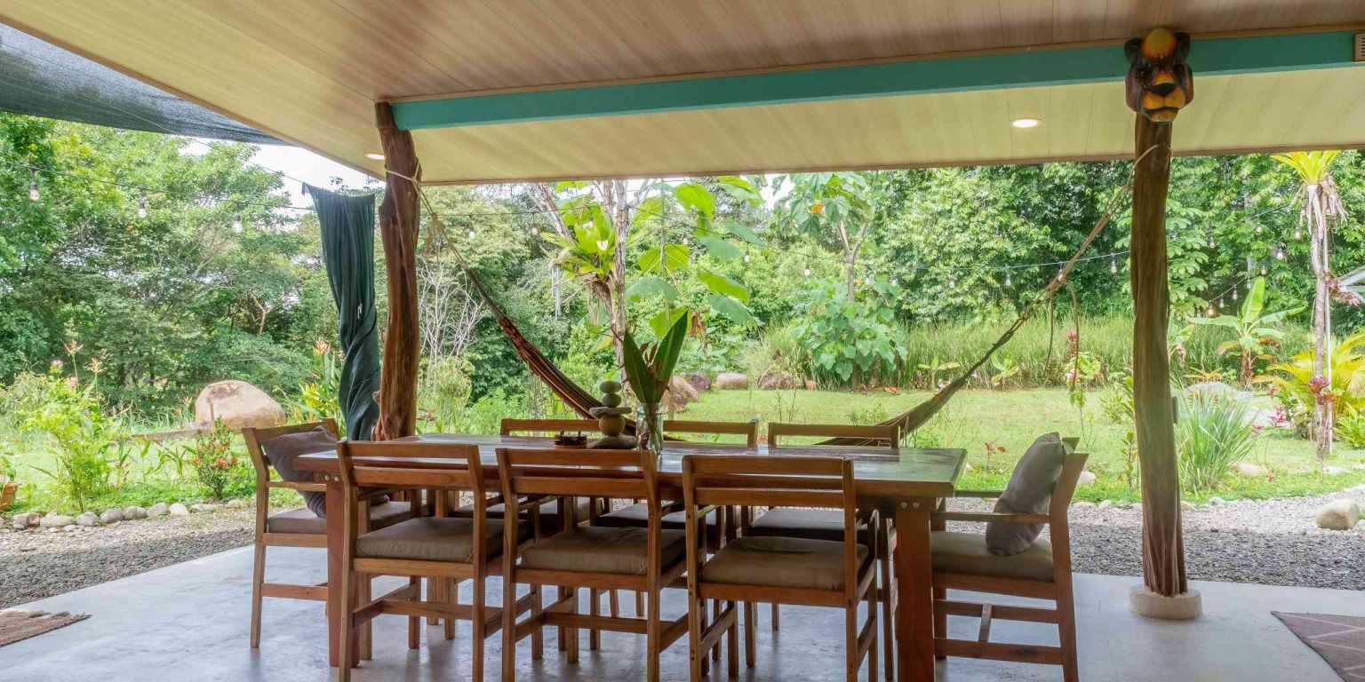 Beautiful Hidden Away 2-Bedroom Home on 2.5 Acres of Land Bordered by a River in Ojochal Costa Rica