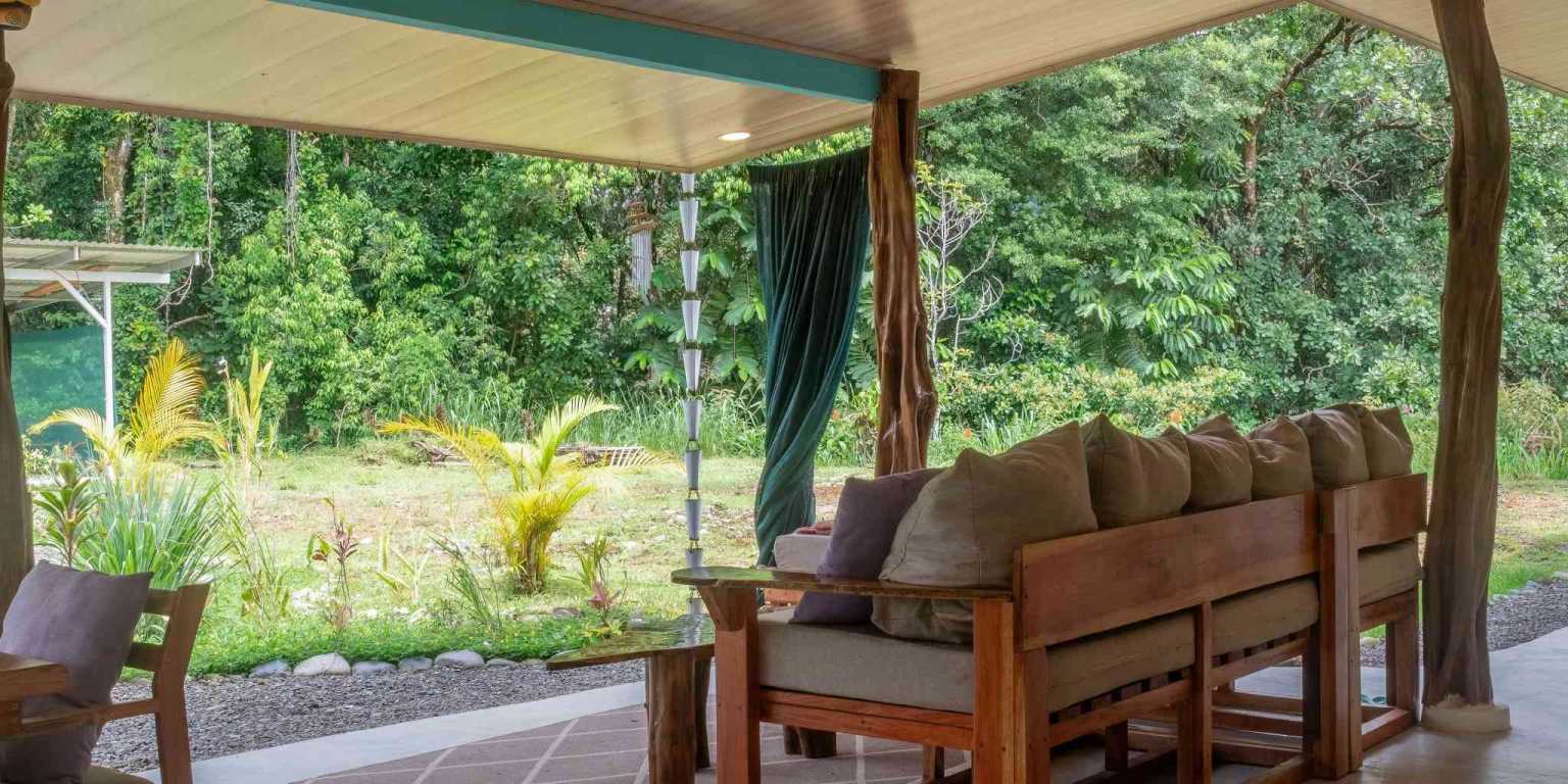 Beautiful Hidden Away 2-Bedroom Home on 2.5 Acres of Land Bordered by a River in Ojochal Costa Rica