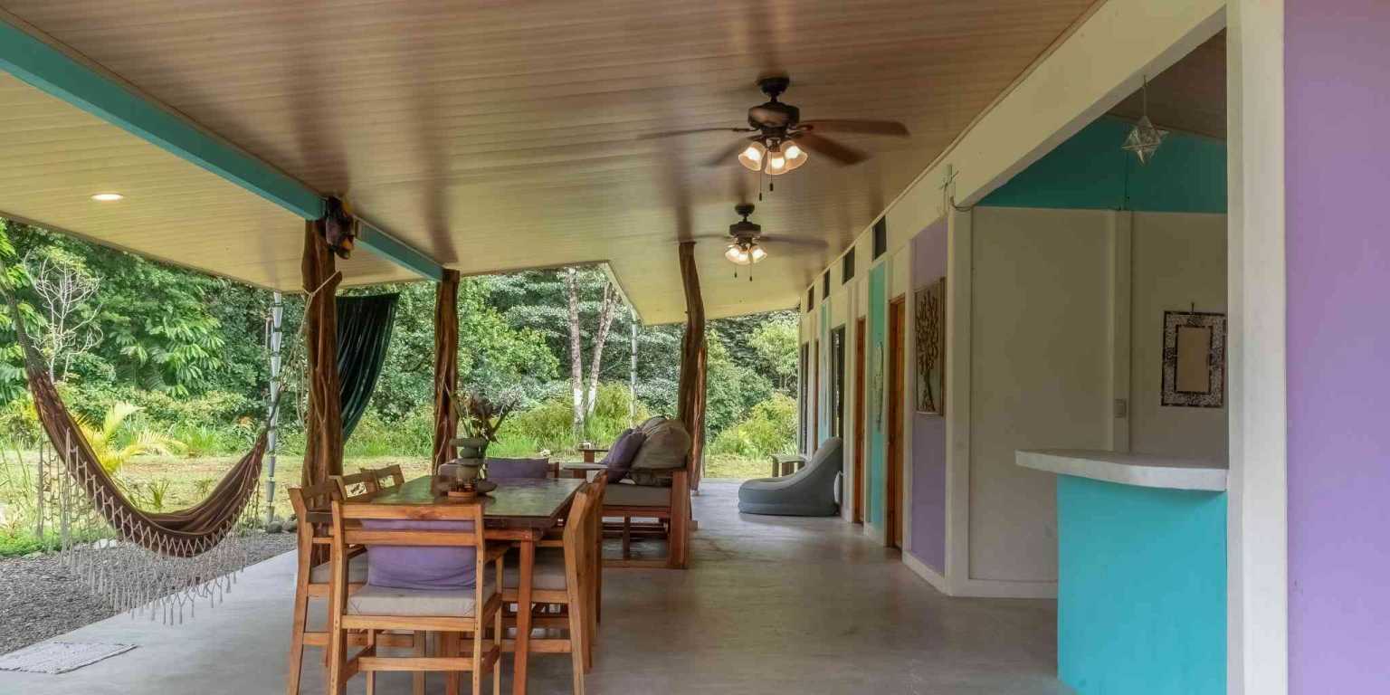 Beautiful Hidden Away 2-Bedroom Home on 2.5 Acres of Land Bordered by a River in Ojochal Costa Rica