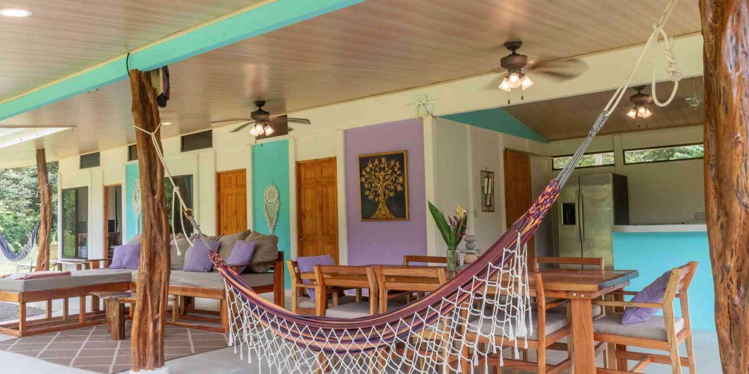 Beautiful Hidden Away 2-Bedroom Home on 2.5 Acres of Land Bordered by a River in Ojochal Costa Rica
