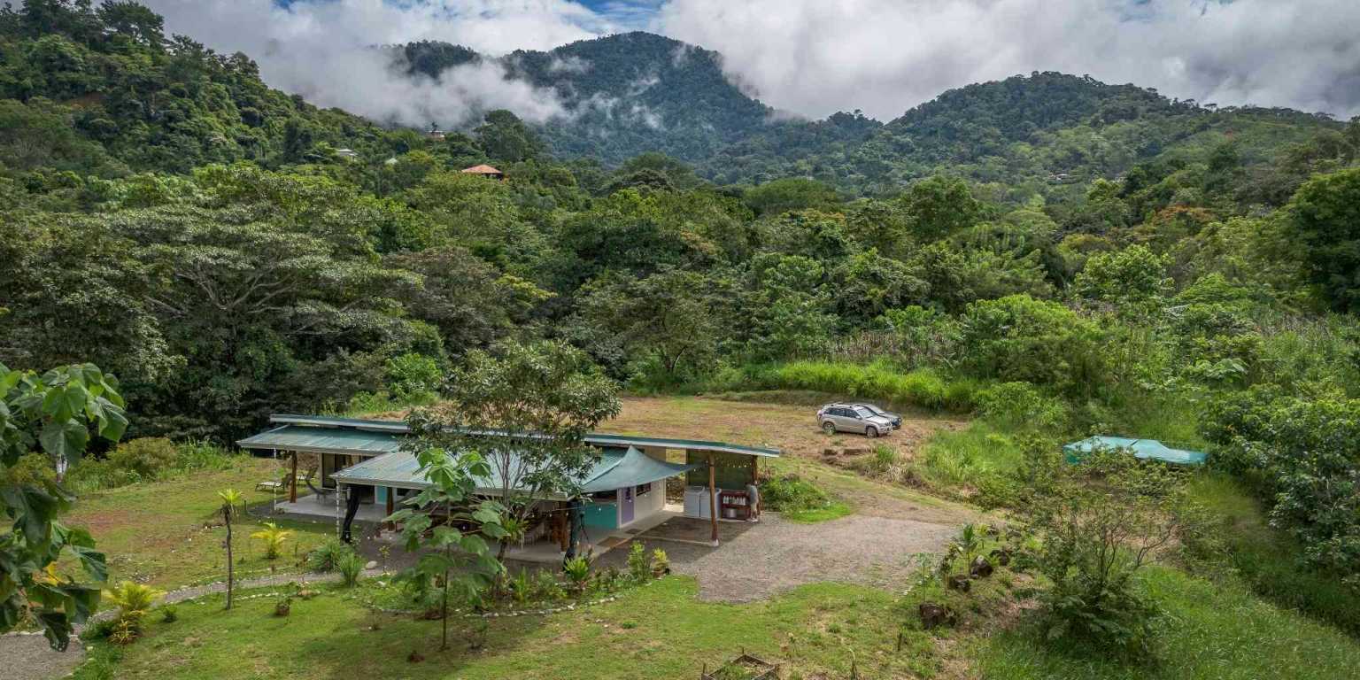 Beautiful Hidden Away 2-Bedroom Home on 2.5 Acres of Land Bordered by a River in Ojochal Costa Rica